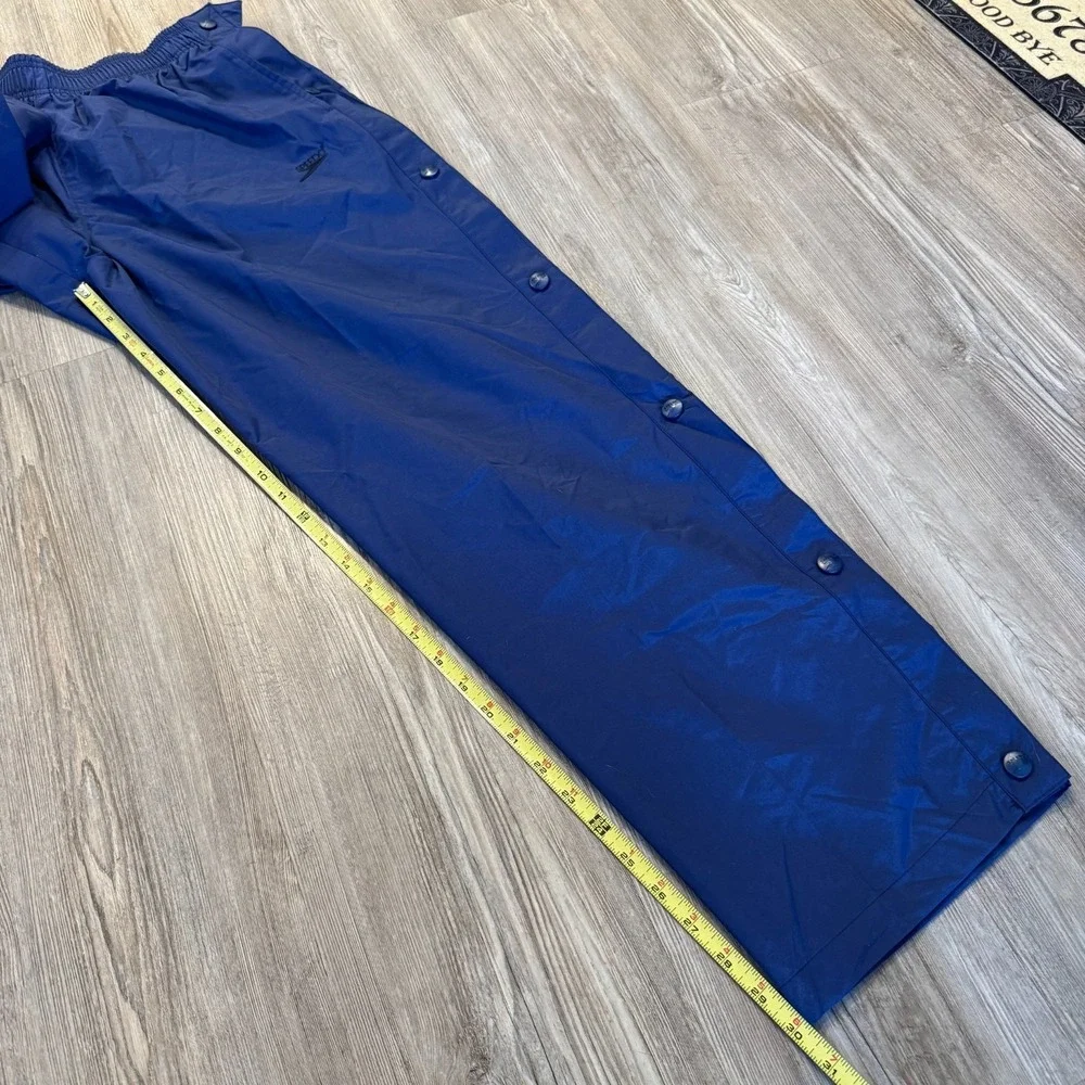 Speedo Mens Medium Vintage 90's Tearaway Track Pants‎ Nylon Navy